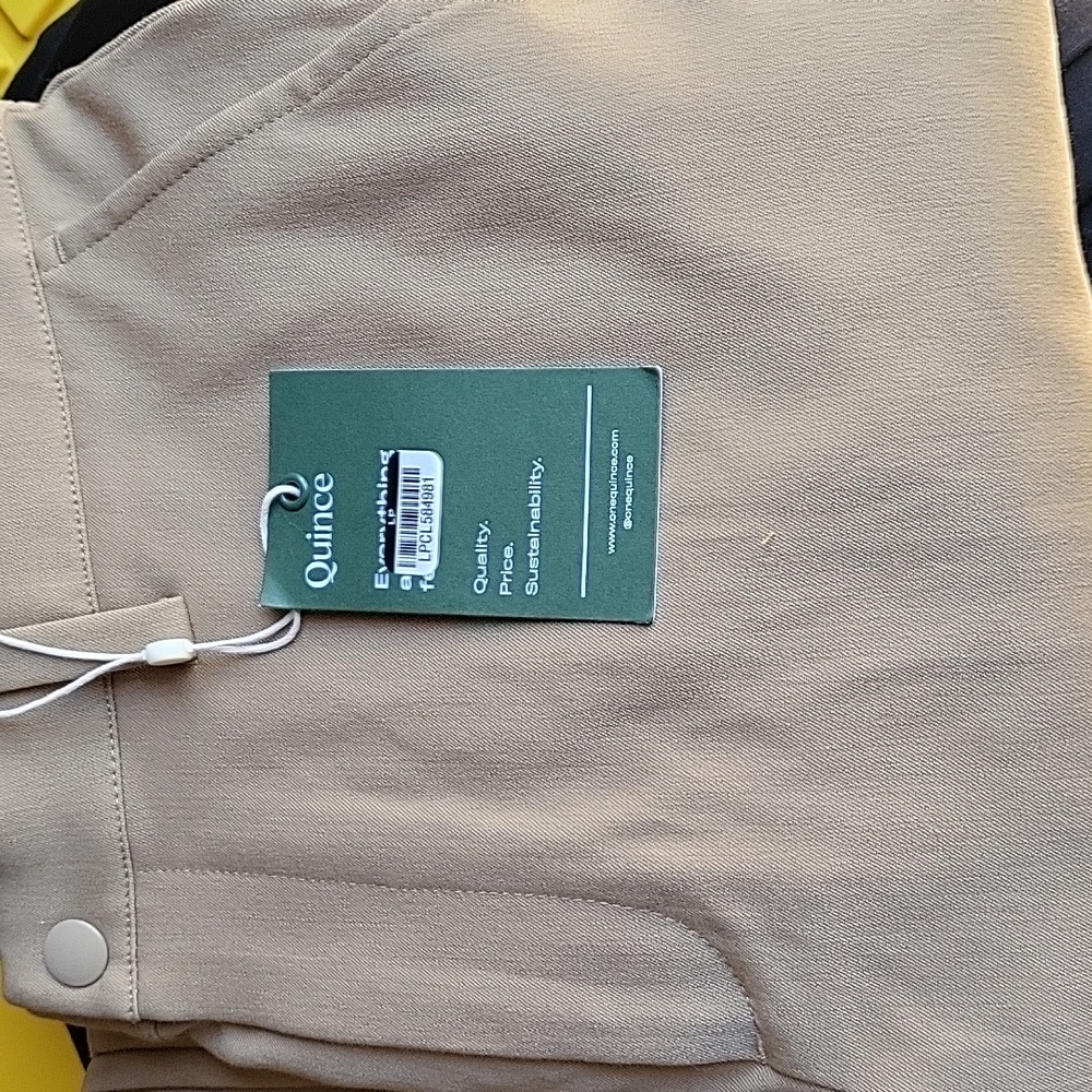 Quince Ultra Stretch Smart Chinos,  Black or Dark Gray Or Khaki Dress Pants - Picture 13 of 15